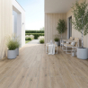 Carrelage sol extérieur effet bois Kornati naturel R11 20x120 cm
