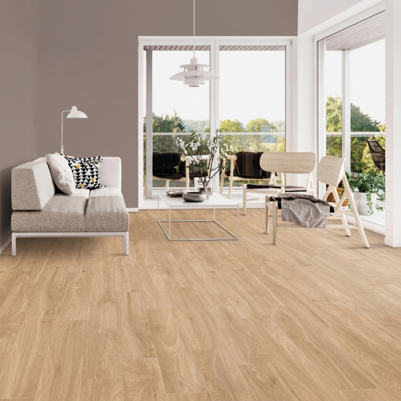 Carrelage sol imitation parquet Bosquet miel 20x120 cm