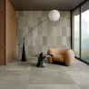 Carrelage sol effet pierre Arezzo gris 60x120 cm