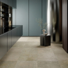 Carrelage sol effet pierre Arezzo taupe 60x120 cm
