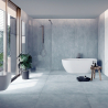 Carrelage sol effet béton Inédit bleuté 60x120 cm