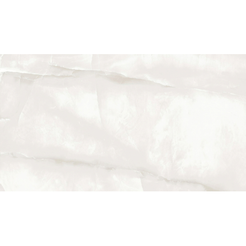 Carrelage sol poli Agate blanc 30x60 cm