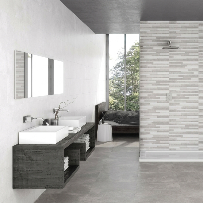 Carrelage sol effet béton Design glaciar 60*120 cm