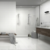 Carrelage sol brillant Electra blanc brillant 30x60 cm