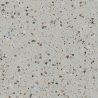 Carrelage sol et mur effet Terrazzo poli Gemme gris 120x120 cm
