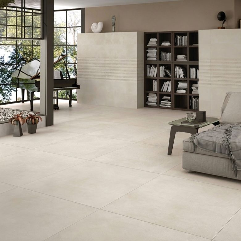 Carrelage sol moderne Cristalli beige 60x120 cm