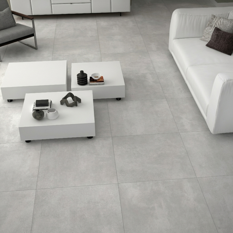 Carrelage sol moderne Cristalli gris 60x60 cm