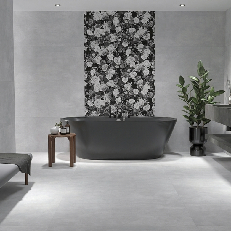 Carrelage sol moderne Cristalli gris 30x60 cm