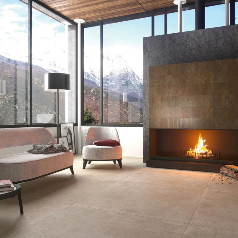 Carrelage sol effet métal Iron canynon 30*60 cm