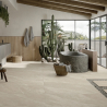 Carrelage sol effet pierre Volcania Sable 60x120 cm