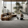 Carrelage sol effet pierre Volcania fumée 60x120 cm