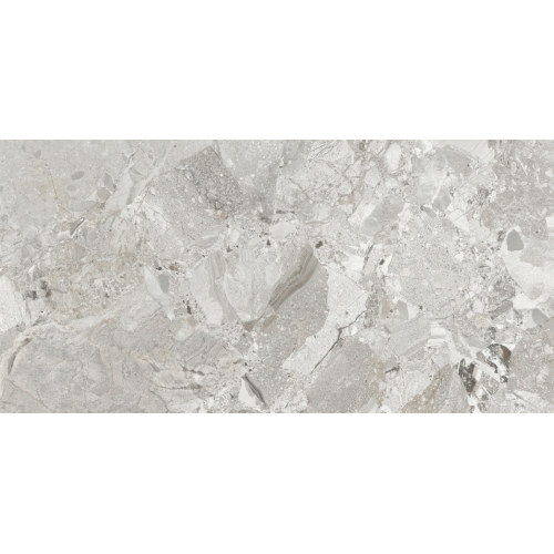 Carrelage sol et mur effet pierre Pyrite blanc grisé Mat 60x120 cm