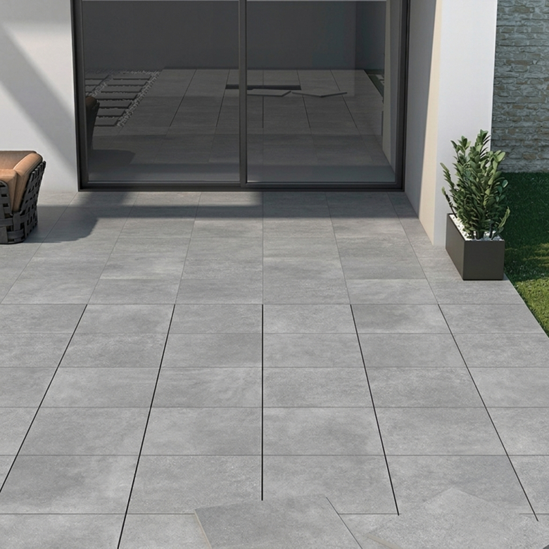 Carrelage sol extérieur effet pierre Link Perle R11 60x120 cm