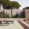 Carrelage sol extérieur moderne Concretum ivoire R11 90x90 cm