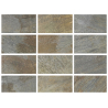 Carrelage sol extérieur effet pierre de bali Futura multicolors R11 30x60,4 cm