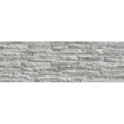 Carrelage effet parement Arcane gris 32x89 cm