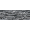 Carrelage effet parement Arcane gris anthracite 32x89 cm