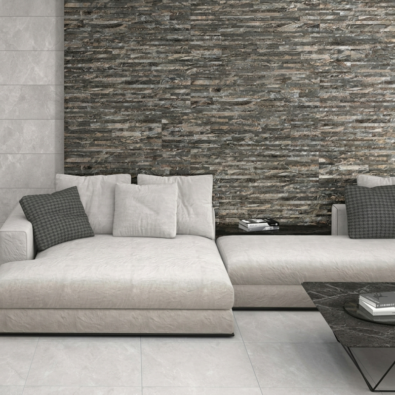 Carrelage effet parement Arcane terre 32x89 cm