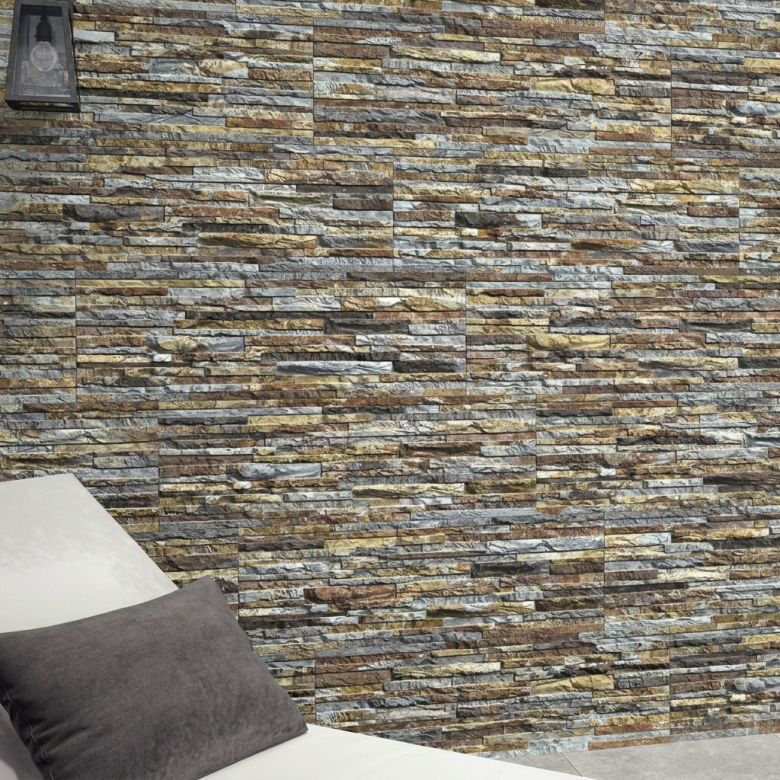 Carrelage effet parement Arcane oxyde 32x89 cm