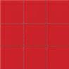 Carrelage mur Sunshine brillant Rouge 20x20 cm