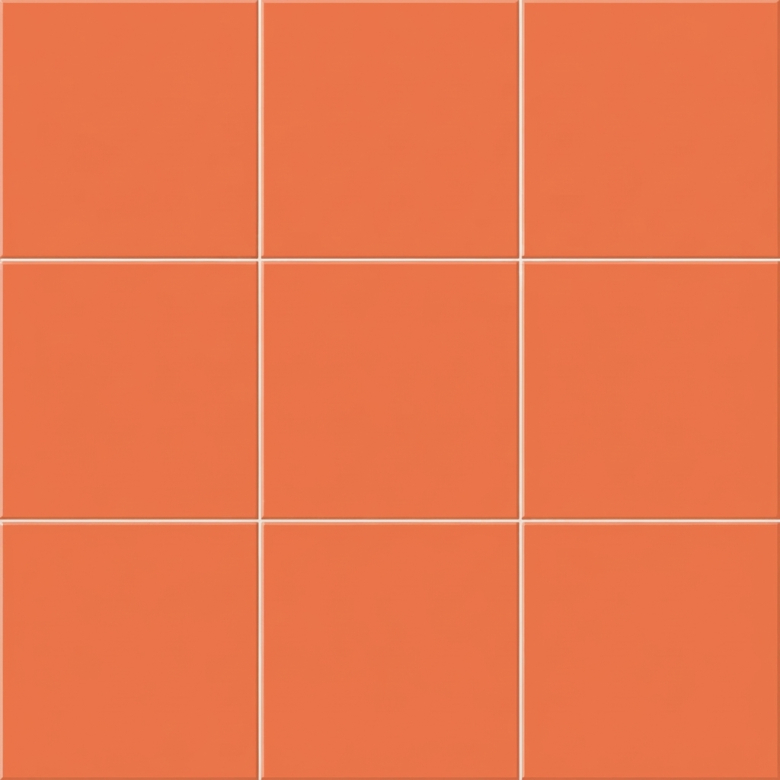 Carrelage mur Sunshine mat Orange 20x20 cm