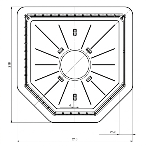 Plaque à dalle pour plots...