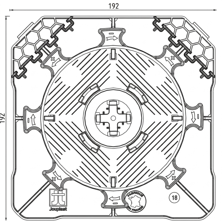 Plots Cleman 55/80 mm (20 pièces) Jouplast