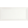 Carrelage mur Métro Colors Blanc 10x20 cm biseauté