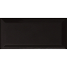 Carrelage mur Métro Colors Noir 10x20 cm biseauté