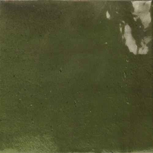 Carrelage mur effet zellige Médina vert 13x13 cm