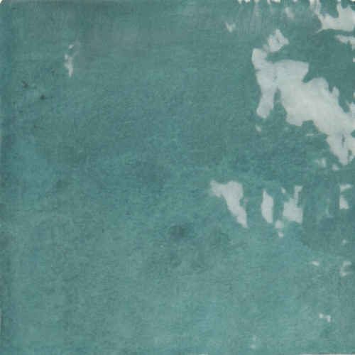 Carrelage mur effet zellige Médina turquoise 13x13 cm