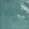 Carrelage mur effet zellige Médina turquoise 13x13 cm
