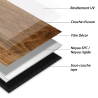 Dalles PVC 7mm à clipser marble black 60x120 cm