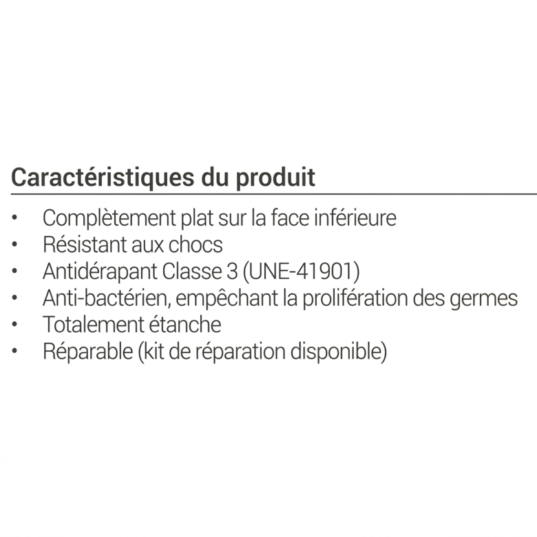 Receveur Star Blanc Ardoise adouci extraplat 90x140 cm