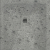 Receveur Terrazzo Cendré lisse antidérapant 