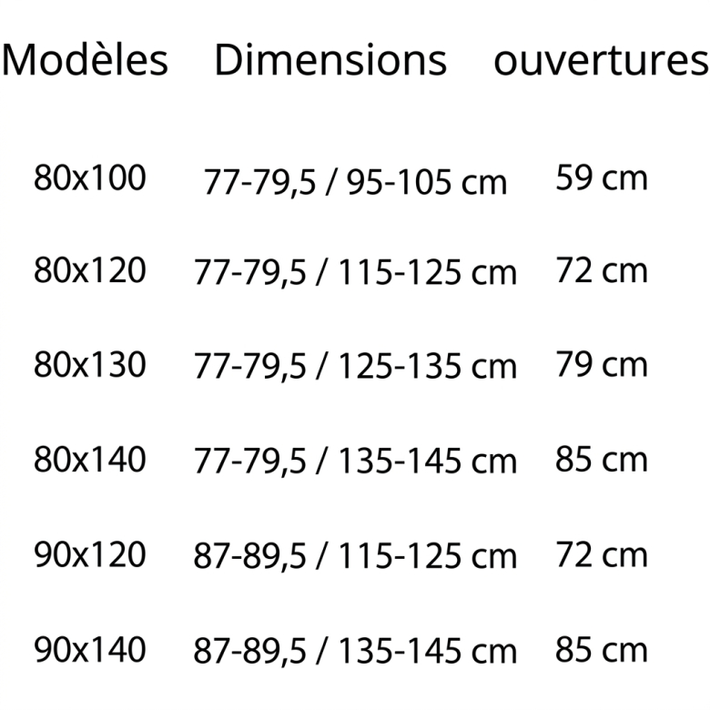 Portes de douche angle coulissante Trebol