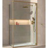 Portes de douche pivotante (80 cm / 90 cm) avec un côté fixe Hydra