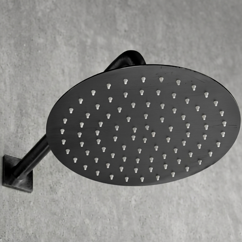 Colonne de Douche encastrée thermostatique Lhassa Noir Mat