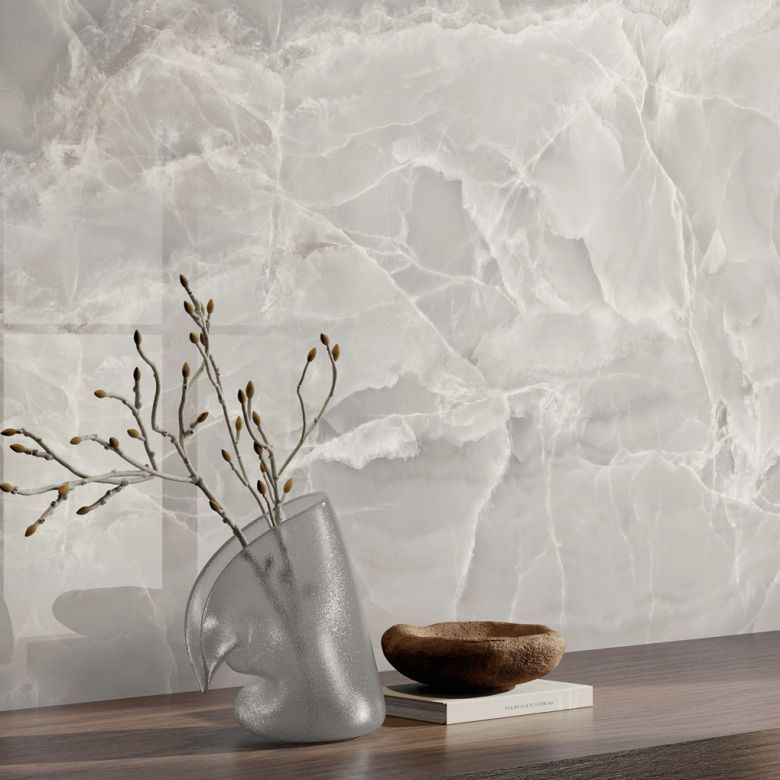 Carrelage sol poli effet marbre Joali perle3060 cm
