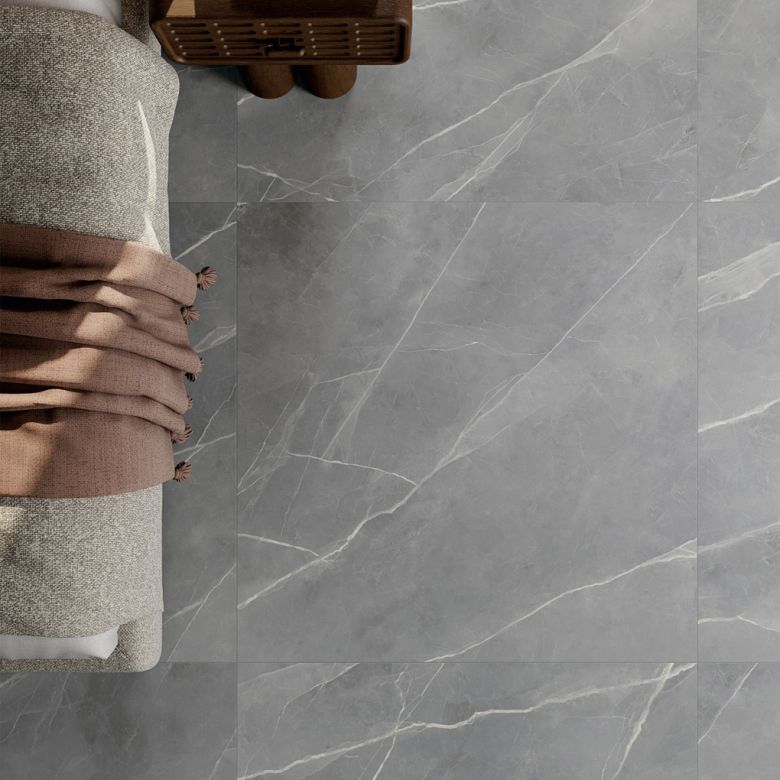 Carrelage sol effet marbre Joali argentmat60x60 cm