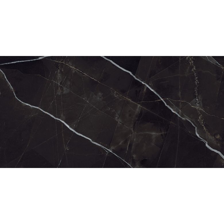 Carrelage sol effet marbre Joalinoir mat 30x60 cm