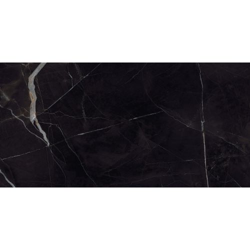 Carrelage sol poli effet marbre Joali noir3060 cm