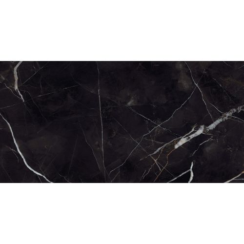 Carrelage sol effet marbre Joali noirmat60x120 cm