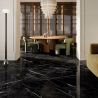 Carrelage sol poli effet marbre Joali noir60120 cm