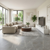 Carrelage sol effet marbre Joali argent mat 60x60 cm