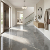 Carrelage sol poli effet marbre Joali argent 60*60 cm