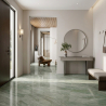 Carrelage sol poli effet marbre Joali vert 60*120 cm