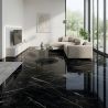 Carrelage sol poli effet marbre Joali noir60120 cm