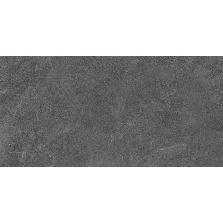 Carrelage sol effet pierre Maddalena noir 60x120 cm