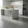 Carrelage sol effet pierre Maddalena anthracite 30x60 cm